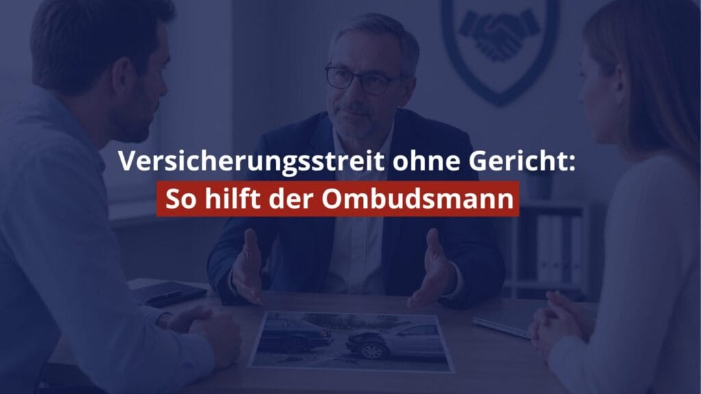 Beratungsgespräch mit Ombudsmann bei Versicherungsstreit